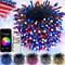 Red White and Blue String Lights, Color Changing Smart RGB Christmas Lights with Remote & App Control & Timer, Music Sync Multiple Modes 66ft 200 LED Twinkle Light Indoor Outdoor